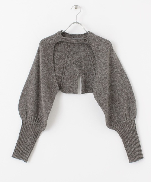 KBF（ケイビーエフ）の「ボリュームスリーブショートカーディガン（カーディガン/ボレロ・レディース・ピンク/グリーン/ブラウン・ONE）」の21枚目の写真