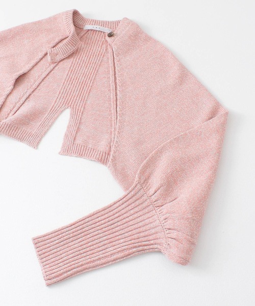 KBF（ケイビーエフ）の「ボリュームスリーブショートカーディガン（カーディガン/ボレロ・レディース・ピンク/グリーン/ブラウン・ONE）」の15枚目の写真