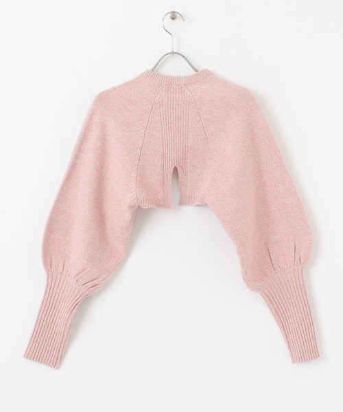 KBF（ケイビーエフ）の「ボリュームスリーブショートカーディガン（カーディガン/ボレロ・レディース・ピンク/グリーン/ブラウン・ONE）」の9枚目の写真