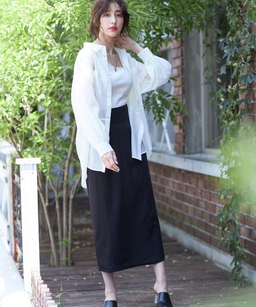 INGNI(イング)の「ハイウエストナロー/スカート(スカート・レディース・ブラック/ブラウン/ピンク・FREE)」の10枚目の写真