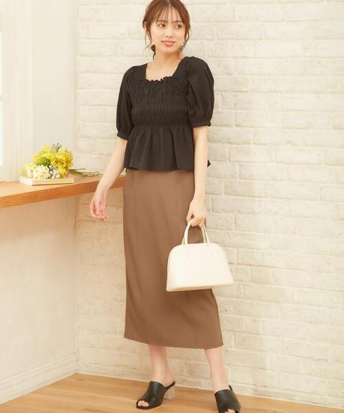 INGNI(イング)の「ハイウエストナロー/スカート(スカート・レディース・ブラック/ブラウン/ピンク・FREE)」の12枚目の写真