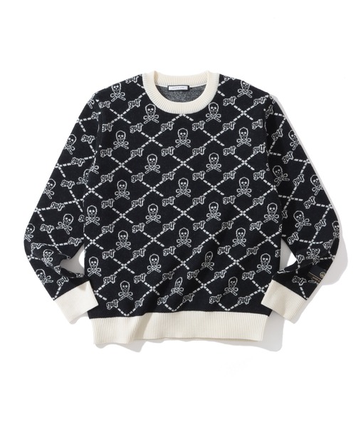MARK & LONA(マークアンドロナ)の「Ruler Fulling Crew Sweater | MEN(ニット/セーター・メンズ・ベージュ/ネイビー/レッド/ブラック・46/48/44/50)」の2枚目の写真