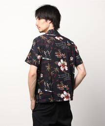 激レア✨Schott スカル ピンナップガール アロハシャツ XL ブラック 激レア✨Schott スカル ピンナップガール アロハシャツ XL ブラック