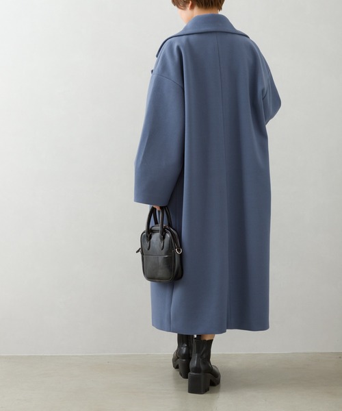 SpRay（スプレイ）の「エコウール袖タックチェスターコート（チェスターコート・レディース・ブラック/ブルー/グリーン/モカ/グレー/アイボリー・FREE）」の21枚目の写真