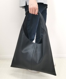 ムラ加工 フェイクレザー ショッパートートバッグ