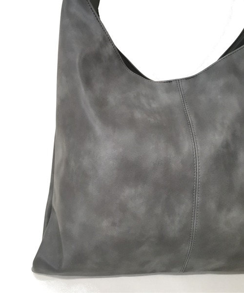 ADMIX/ATELIER SAB MEN(アドミックスアトリエサブメン)の「ムラ加工 フェイクレザー ショッパートートバッグ(トートバッグ・メンズ・ブラック/グレー/ネイビー・FREE)」の5枚目の写真