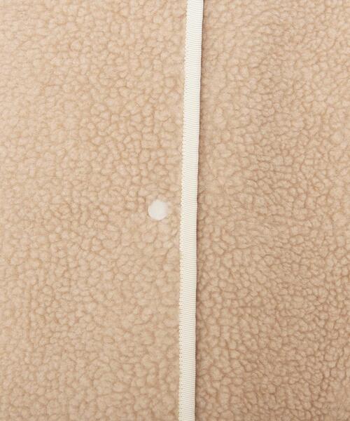 DESCENTE（デサント）の「別注＜DESCENTE ddd （デサント ディーディーディー）＞ボア ノーカラーコート†◆（ノーカラーコート・レディース・ブラック/ベージュ・38/36）」の14枚目の写真