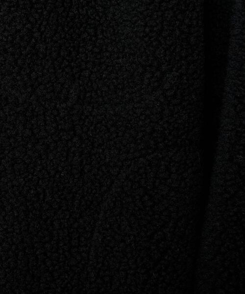 DESCENTE（デサント）の「別注＜DESCENTE ddd （デサント ディーディーディー）＞ボア ノーカラーコート†◆（ノーカラーコート・レディース・ブラック/ベージュ・38/36）」の4枚目の写真