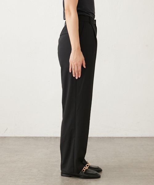 Lui's（ルイス）の「ワイドストレートパンツ（スラックス・レディース・ブラック/ブルー・FREE）」の9枚目の写真