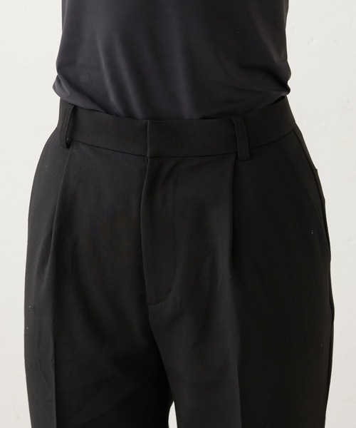 Lui's（ルイス）の「ワイドストレートパンツ（スラックス・レディース・ブラック/ブルー・FREE）」の10枚目の写真