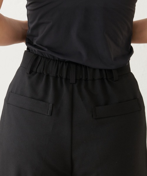 Lui's（ルイス）の「ワイドストレートパンツ（スラックス・レディース・ブラック/ブルー・FREE）」の12枚目の写真