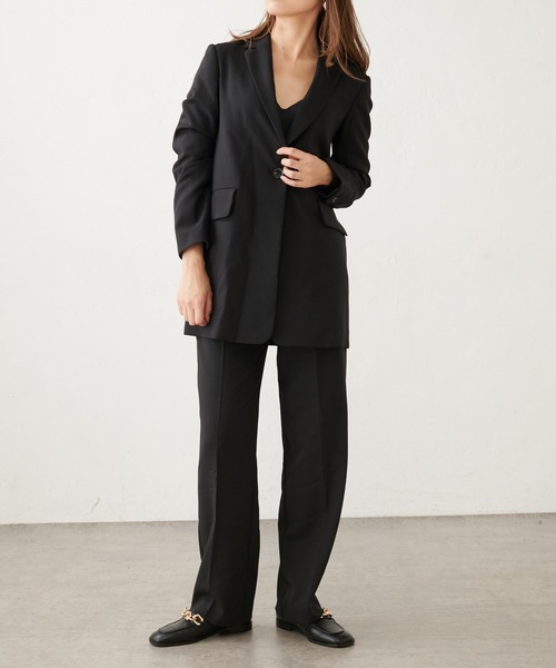 Lui's（ルイス）の「ワイドストレートパンツ（スラックス・レディース・ブラック/ブルー・FREE）」の14枚目の写真