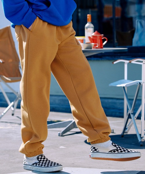 BARK MANHATTAN（バークマンハッタン）の「オーバーサイズイージースウェットパンツ（スウェットパンツ・メンズ・キャメル/グレイッシュベージュ/ブラウン/グリーン/杢グレー/グリーン系その他/グレイッシュブルー/ダークグレー/オートミール/ネイビー/ブラック/ダークネイビー/イエロー/アイボリー/ダークブラウン・S/L/XL/M）」の15枚目の写真