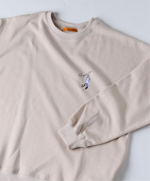 JOURNAL STANDARD（ジャーナルスタンダード）の「【WEB限定】HOLIDAY EMB ビッグシルエット スウェット [ユニセックス対応]（スウェット・メンズ・アイボリー/ブラック系その他/グレー系その他/コバルトブルー・MEDIUM/LARGE/X-LARGE）」の4枚目の写真