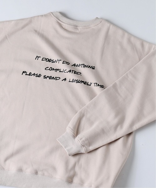 JOURNAL STANDARD（ジャーナルスタンダード）の「【WEB限定】HOLIDAY EMB ビッグシルエット スウェット [ユニセックス対応]（スウェット・メンズ・アイボリー/ブラック系その他/グレー系その他/コバルトブルー・MEDIUM/LARGE/X-LARGE）」の9枚目の写真