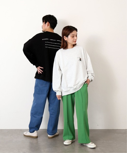 JOURNAL STANDARD（ジャーナルスタンダード）の「【WEB限定】HOLIDAY EMB ビッグシルエット スウェット [ユニセックス対応]（スウェット・メンズ・アイボリー/ブラック系その他/グレー系その他/コバルトブルー・MEDIUM/LARGE/X-LARGE）」の18枚目の写真