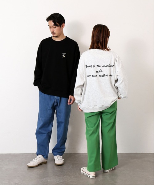 JOURNAL STANDARD（ジャーナルスタンダード）の「【WEB限定】HOLIDAY EMB ビッグシルエット スウェット [ユニセックス対応]（スウェット・メンズ・アイボリー/ブラック系その他/グレー系その他/コバルトブルー・MEDIUM/LARGE/X-LARGE）」の10枚目の写真