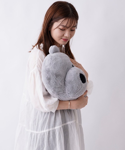 BIRTHDAY BAR（バースデイバー）の「くまかお  クッション（クッション/クッションカバー・レディース・ブラウン/グレー/モカ/アイボリー・フリー）」の20枚目の写真