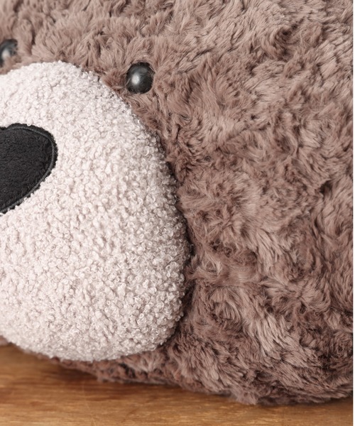 BIRTHDAY BAR（バースデイバー）の「くまかお  クッション（クッション/クッションカバー・レディース・ブラウン/グレー/モカ/アイボリー・フリー）」の17枚目の写真