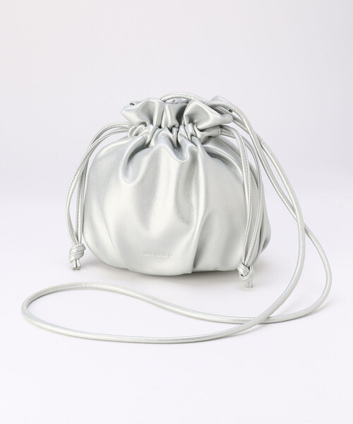 MONO COMME CA(モノコムサ)の「2WAY 巾着ポシェット(ショルダーバッグ・レディース・ブラック/ベージュ/シルバー/ミント・FREE)」の17枚目の写真