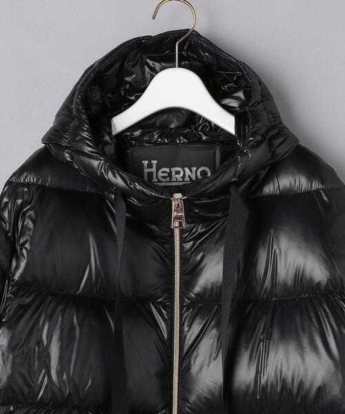 HERNO(ヘルノ)の「<HERNO(ヘルノ)>フーデッド ショート ダウンジャケット ■■■(ダウンジャケット/コート・レディース・ブラック/ライトグレー・38/42/40)」の10枚目の写真