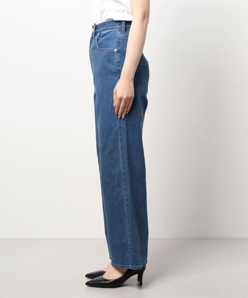 TITE IN THE STORE（ティテ　インザ　ストア）の「スーパーストレッチセミワイドデニムパンツ（デニムパンツ・レディース・ブルー/ワンウォッシュ・36/38）」の4枚目の写真