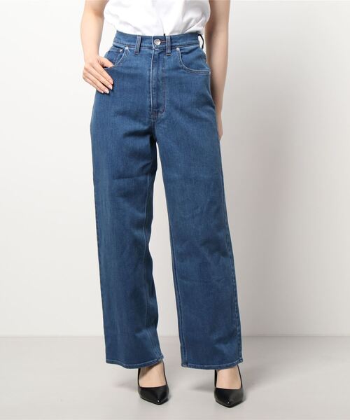 TITE IN THE STORE（ティテ　インザ　ストア）の「スーパーストレッチセミワイドデニムパンツ（デニムパンツ・レディース・ブルー/ワンウォッシュ・36/38）」の6枚目の写真