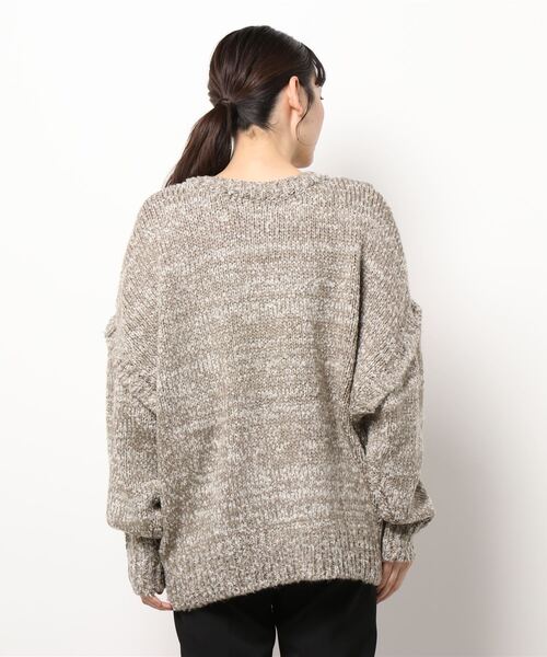 TRUNC（トランクエイティーエイト）の「Multi Way Design Knit TOPS（ニット/セーター・レディース・ブラウン/アイボリー・FREE）」の20枚目の写真