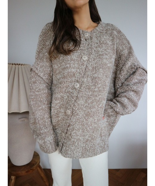 TRUNC（トランクエイティーエイト）の「Multi Way Design Knit TOPS（ニット/セーター・レディース・ブラウン/アイボリー・FREE）」の17枚目の写真