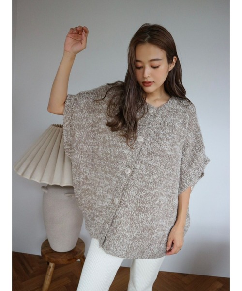 TRUNC（トランクエイティーエイト）の「Multi Way Design Knit TOPS（ニット/セーター・レディース・ブラウン/アイボリー・FREE）」の11枚目の写真