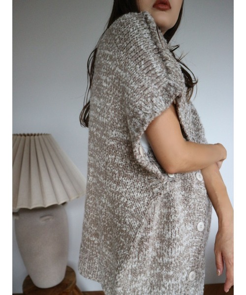 TRUNC（トランクエイティーエイト）の「Multi Way Design Knit TOPS（ニット/セーター・レディース・ブラウン/アイボリー・FREE）」の18枚目の写真