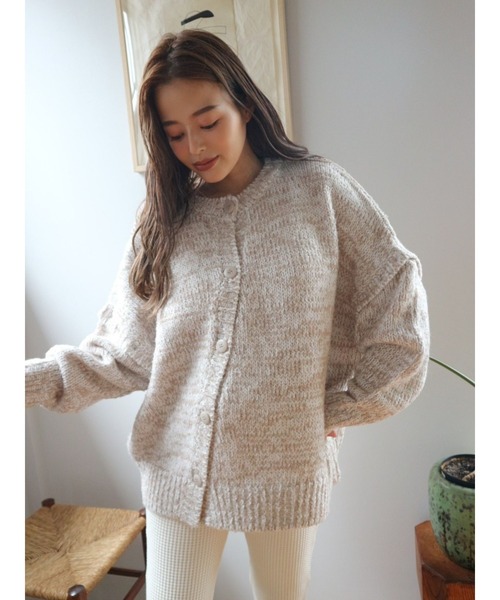 TRUNC（トランクエイティーエイト）の「Multi Way Design Knit TOPS（ニット/セーター・レディース・ブラウン/アイボリー・FREE）」の9枚目の写真