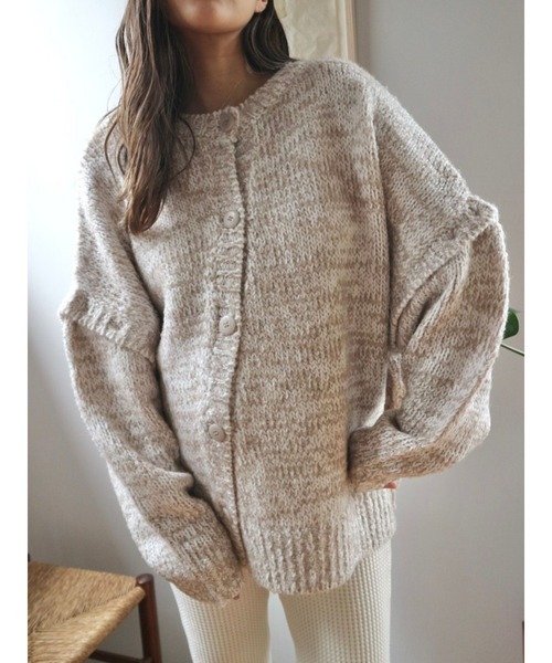 TRUNC（トランクエイティーエイト）の「Multi Way Design Knit TOPS（ニット/セーター・レディース・ブラウン/アイボリー・FREE）」の21枚目の写真