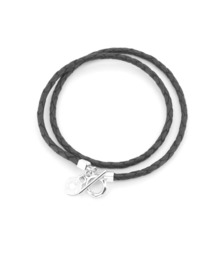 LION HEART（ライオンハート）の「“for Gift”ダブルラップレザーブレスレット（リファインド）/シルバー925【LION HEART / ライオンハート】（ブレスレット・メンズ）」