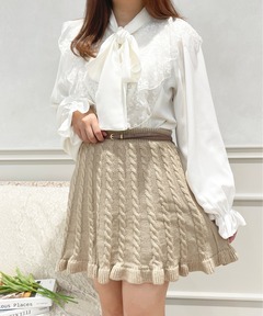 Kastane 2025SS レースフリルパンツ　限定アイテム セール】*【再販売/新色追加】レースフリルパンツ（その他パンツ