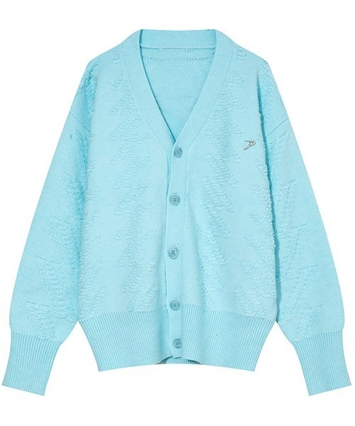 WESTBOY(ウエストボーイ)の「【WB ORIGINALS】Oversized Thunder Jacquard Knit Cardigan WO21W4TP07(カーディガン/ボレロ・メンズ・ホワイト/ブルー・M/L/XL)」の7枚目の写真