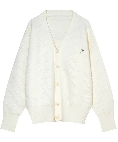 WESTBOY(ウエストボーイ)の「【WB ORIGINALS】Oversized Thunder Jacquard Knit Cardigan WO21W4TP07(カーディガン/ボレロ・メンズ・ホワイト/ブルー・M/L/XL)」の6枚目の写真
