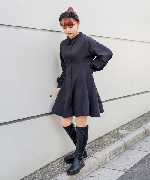 RASVOA(ラスボア)の「マルチ切替くびれワンピース(ワンピース・レディース・ブラック・FREE)」の2枚目の写真