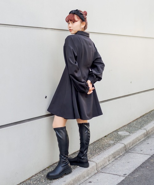 RASVOA(ラスボア)の「マルチ切替くびれワンピース(ワンピース・レディース・ブラック・FREE)」の5枚目の写真