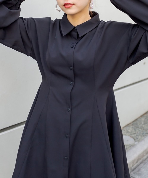 RASVOA(ラスボア)の「マルチ切替くびれワンピース(ワンピース・レディース・ブラック・FREE)」の6枚目の写真