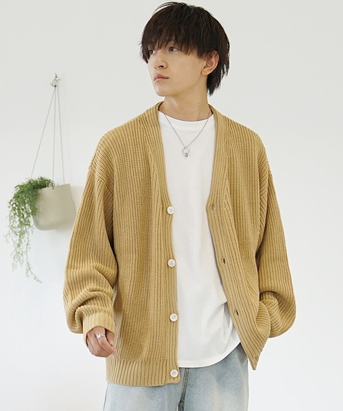 MinoriTY】ふんわりオーバーサイズニットカーディガン カラー