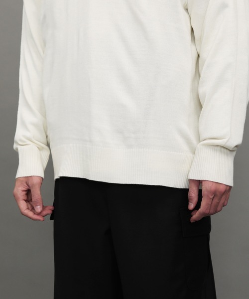 U.S. POLO ASSN.(ユーエスポロアッスン)の「U.S. POLO ASSN. / ユーエスポロアッスン 別注 コラボ 長袖 ニット セーター(ニット/セーター・メンズ・ブラック系その他/ホワイト系その他/ブルー系その他/グレー系その他・MEDIUM/LARGE)」の20枚目の写真