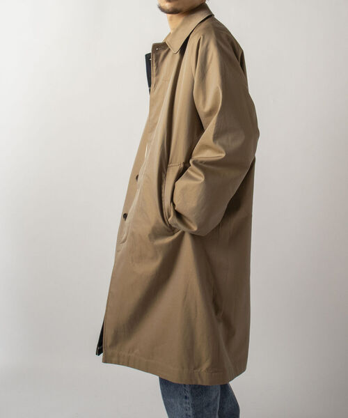 GLOSTER（グロスター）の「【Kinloch Anderson/キンロック・アンダーソン】Single sleeve REVERSIBLE COAT リバーシブル ステンカラーコート（ステンカラーコート・メンズ・ベージュ/ブラック・40/38）」の20枚目の写真