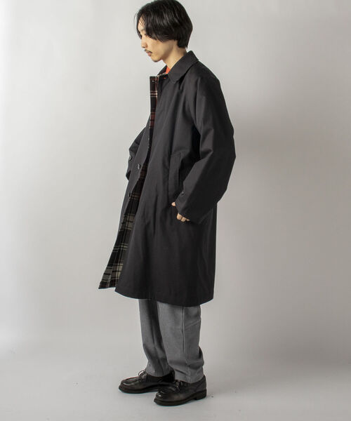 GLOSTER（グロスター）の「【Kinloch Anderson/キンロック・アンダーソン】Single sleeve REVERSIBLE COAT リバーシブル ステンカラーコート（ステンカラーコート・メンズ・ベージュ/ブラック・40/38）」の16枚目の写真