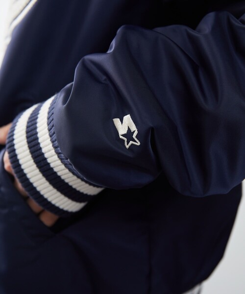 STARTER（スターター）の「STARTER/スターター 別注VARSITY JACT/スタジアムジャケット/スタジャン（ブルゾン・メンズ・ネイビー/グリーン/ブラック/ゴールド・SMALL/MEDIUM/LARGE）」の6枚目の写真