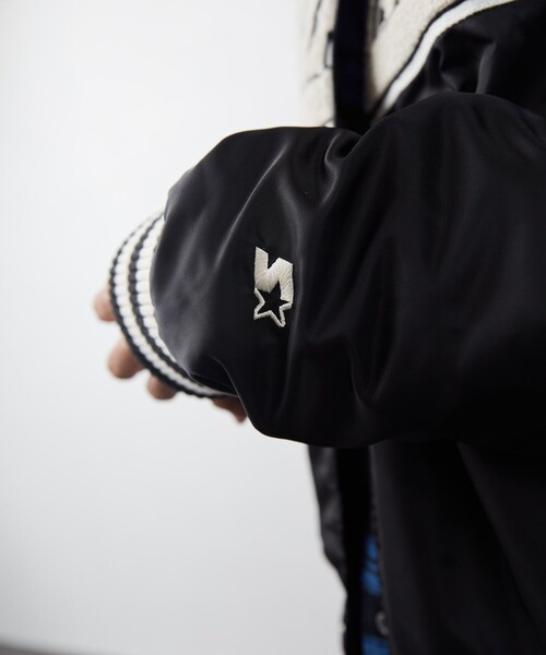 STARTER（スターター）の「STARTER/スターター 別注VARSITY JACT/スタジアムジャケット/スタジャン（ブルゾン・メンズ・ネイビー/グリーン/ブラック/ゴールド・SMALL/MEDIUM/LARGE）」の13枚目の写真