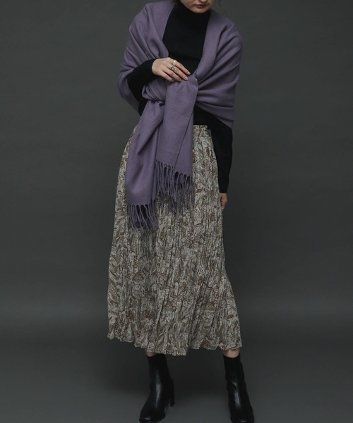 SENSE OF PLACE by URBAN RESEARCH（センスオブプレイスバイアーバンリサーチ）の「ペイズリーフラワーワッシャースカート（スカート・レディース・ブラウン系その他/ベージュ系その他・ONE）」の2枚目の写真