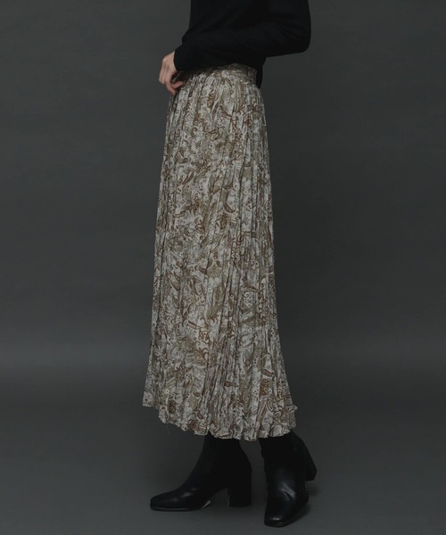 SENSE OF PLACE by URBAN RESEARCH（センスオブプレイスバイアーバンリサーチ）の「ペイズリーフラワーワッシャースカート（スカート・レディース・ブラウン系その他/ベージュ系その他・ONE）」の22枚目の写真