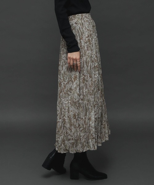 SENSE OF PLACE by URBAN RESEARCH（センスオブプレイスバイアーバンリサーチ）の「ペイズリーフラワーワッシャースカート（スカート・レディース・ブラウン系その他/ベージュ系その他・ONE）」の15枚目の写真