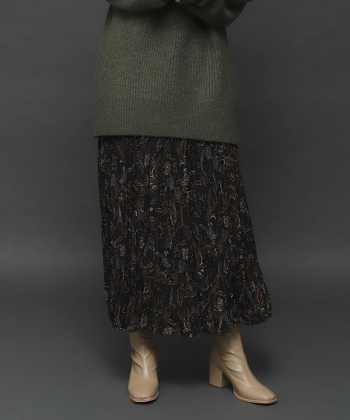 SENSE OF PLACE by URBAN RESEARCH（センスオブプレイスバイアーバンリサーチ）の「ペイズリーフラワーワッシャースカート（スカート・レディース・ブラウン系その他/ベージュ系その他・ONE）」の8枚目の写真